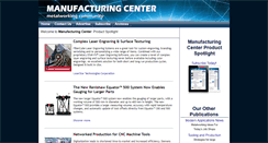Desktop Screenshot of manufacturingcenter.com